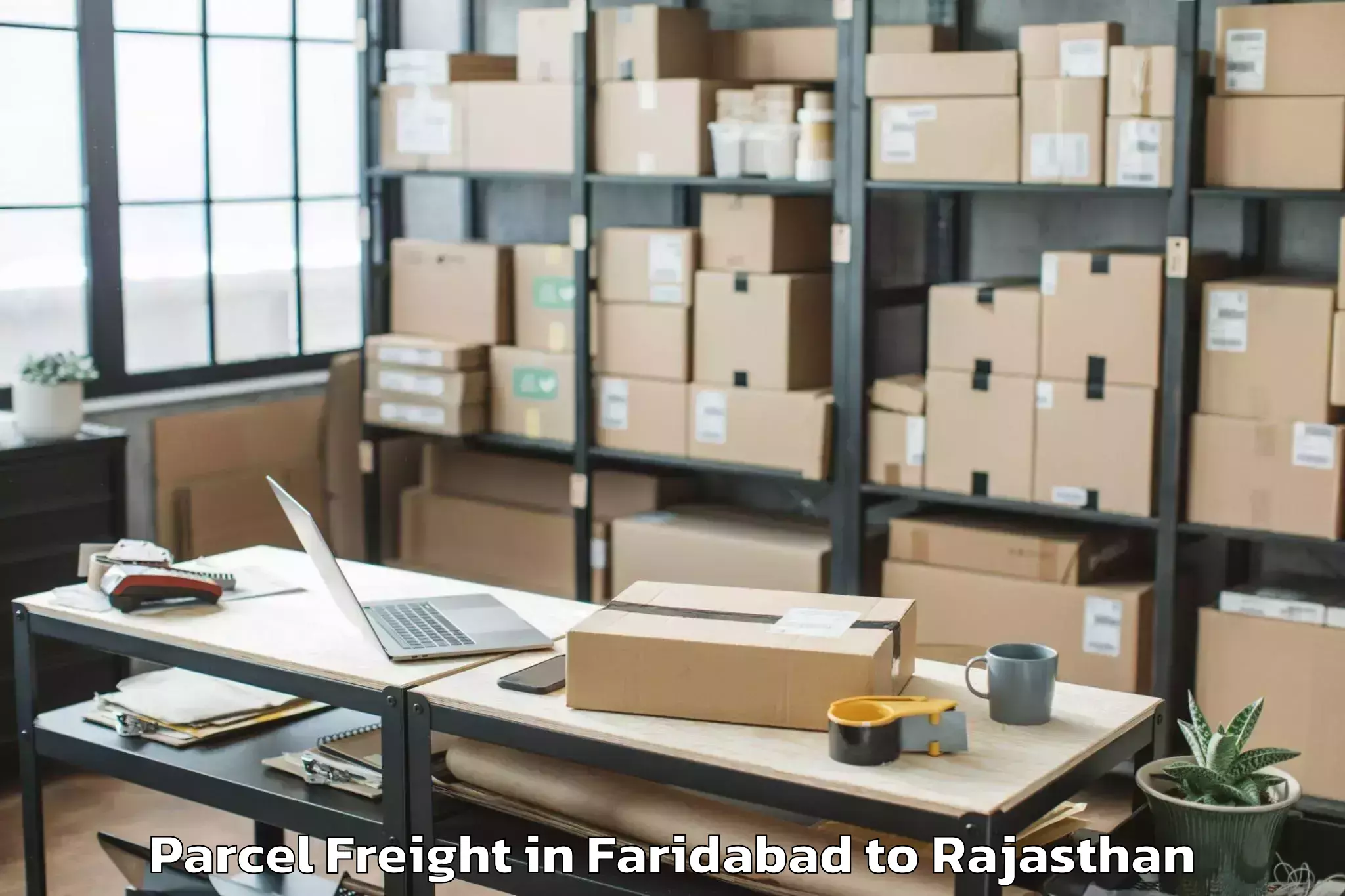 Faridabad to Sri Vijaynagar Parcel Freight Booking